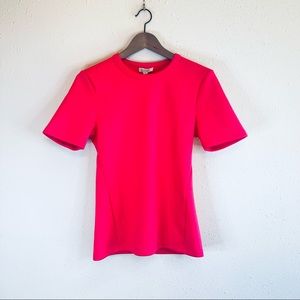Badgley Mischka Hot Pink Scuba Women’s Top Size Small NEW